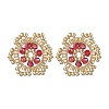 Flower Glass Seed Bead Stud Earrings EJEW-MZ00668-3