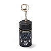 PU Imitation Leather Lipstick Pouch Holder Pendant Keychain KEYC-E039-01KCG-08-1