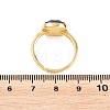 Natural Amethyst Finger Rings with Brass Findings G-H353-04G-04-4