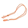 Adjustable Braided Waxed Cord Macrame Pouch Necklace Making MAK-WH0009-02L-1