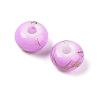Opaque Spray Painted Glass Beads X1-GLAA-G118-01F-2