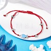 Nylon Braided Bead Bracelets for Women Men BJEW-JB11312-04-2