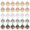 HOBBIESAY 300Pcs 5 Colors Alloy Charms FIND-HY0002-61-1