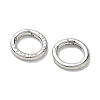 Brass Spring Gate Rings KK-E796-11P-2