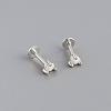 925 Sterling Silver with Synthetic Opal Cartilage Earrings FS-WG3DFDB-07-1