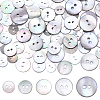 80Pcs 5 Styles 2-Hole Shell Buttons BUTT-ME0001-44-1