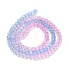 Transparent Painted Glass Beads Strands DGLA-A034-T4mm-A08-5