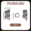 10Pcs Tibetan Style Zinc Alloy Dreadlocks Braiding Beads FIND-PA0001-77-2