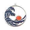 304 Stainless Steel Enamel Pendants STAS-F367-17P-1