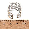 304 Stainless Steel Double Color Cuff Rings RJEW-S635-01GP-K-3