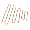 3Pcs 3 Sizes 304 Stainless Steel Curb Chain Purse Chains AJEW-BA00160-2