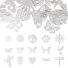 15Pcs 15 Styles 201 Stainless Steel Links Connector Charms STAS-YW0011-13-1