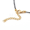 Glass Seed Beads Pendant Necklaces NJEW-JN03338-02-3