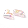 UV Plating Rainbow Iridescent Acrylic Beads OACR-C010-01F-3