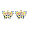 Alloy Enamel Pendants ENAM-O001-10C-G-1