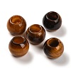 Natural Tiger Eye European Beads G-R488-01J-1
