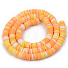 Handmade Polymer Clay Beads Strands CLAY-R089-6mm-097-2