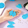 Mega Pet 7Pcs 7 Style Butterfly DIY Pendant Silicone Molds DIY-MP0001-15-6