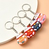 4Pcs PVC Cartoon Lucky Cat Doll Pendant Keychain KEYC-YW0001-10-1