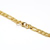 Fashionable 304 Stainless Steel Figaro Chain Necklaces for Men STAS-A028-N017G-3