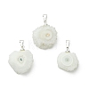 Natural Sunflower Druzy Agate  Pendants PALLOY-JF05396-1