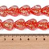 Handmade Foil Glass Beads DICH-C001-01G-4