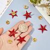 24 Sets Enamel Pins JEWB-FH0003-08-3