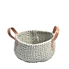 Handmade Woven Cotton Rope Storage Basket PW-WG49891-10-1