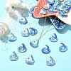 24Pcs 12 Styles Printed Alloy Pendants ENAM-CJ0006-80-6