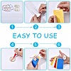 10Pcs 10 Colors Iron Cable Wire Keychains FIND-CP0003-82-6