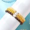 Natural & Synthetic Mixed Gemstone & Cultured Freshwater Pearl Beads Stretch Bracelets for Women BJEW-JB13205-02-1