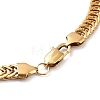 304 Stainless Steel Mesh Necklaces NJEW-Q335-09G-3