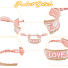 5Pcs 5 Colors Adjustable Nylon Braided Cord Bracelets Set BJEW-FI0001-12-3