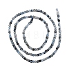 Natural Devil Blue Aquamarine Beads Strands G-NH0073-C01-2mm-3