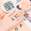 26Pcs 26 Styles Synthetic Turquoise & Alloy Pendants FIND-YW0006-63-4