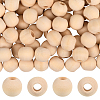 Natural Unfinished Wood Beads WOOD-PA0001-16C-1