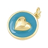 Brass Enamel Pendants KK-L251-02G-3