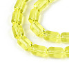 Transparent Glass Beads Strands GLAA-T028-14T-01-3