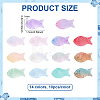140Pcs 14 Colors Transparent Spray Painted Glass Beads GLAA-ME0001-10-2