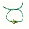 Handmade Porcelain Bead Braided Bead Bracelets WG68C1A-01-4