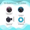 10 Bags 10 Colors Plastic Doll Eyes FIND-PH0018-07-2