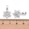 Brass Micro Pave Cubic Zirconia Pendants KK-T070-60P-3