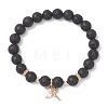 Fairy Brass Micro Pave Cubic Zirconia Charm Bracelets BJEW-JB12701-2