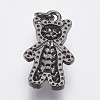 Brass Micro Pave Cubic Zirconia Pendants ZIRC-F084-12-3