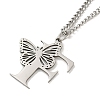 201 Stainless Steel Necklaces NJEW-Q336-01F-P-4