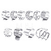 10 Pcs Alloy Cuff Earring Kits for Women WG0D93E-10-1