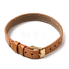 Imitation Leather String Bracelets with Stainless Steel Buckles AJEW-Z053-01B-3