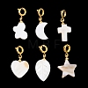 Natural Freshwater Shell  Pendant Decorations PALLOY-JF05808-1