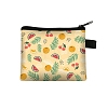 Watermelon Printed Polyester Coin Wallet Zipper Purse PW-WG10570-04-1