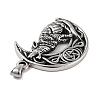 Retro 304 Stainless Steel Big Pendants STAS-I205-34AS-2